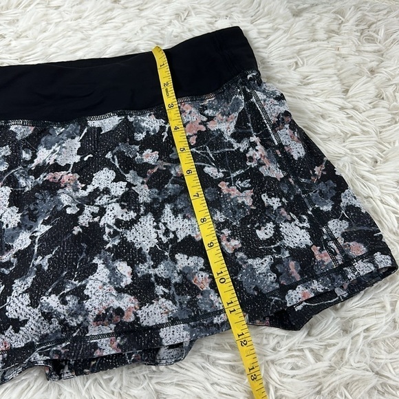 Lululemon Pace Rival Skirt (Regular) *No Panels Spring Bloom Multi / Black - Picture 2 of 8